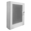White Wooden Rectangular Wall-Mounted Cabinet