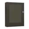 Wall-Mounted Lockable Wooden Cabinet