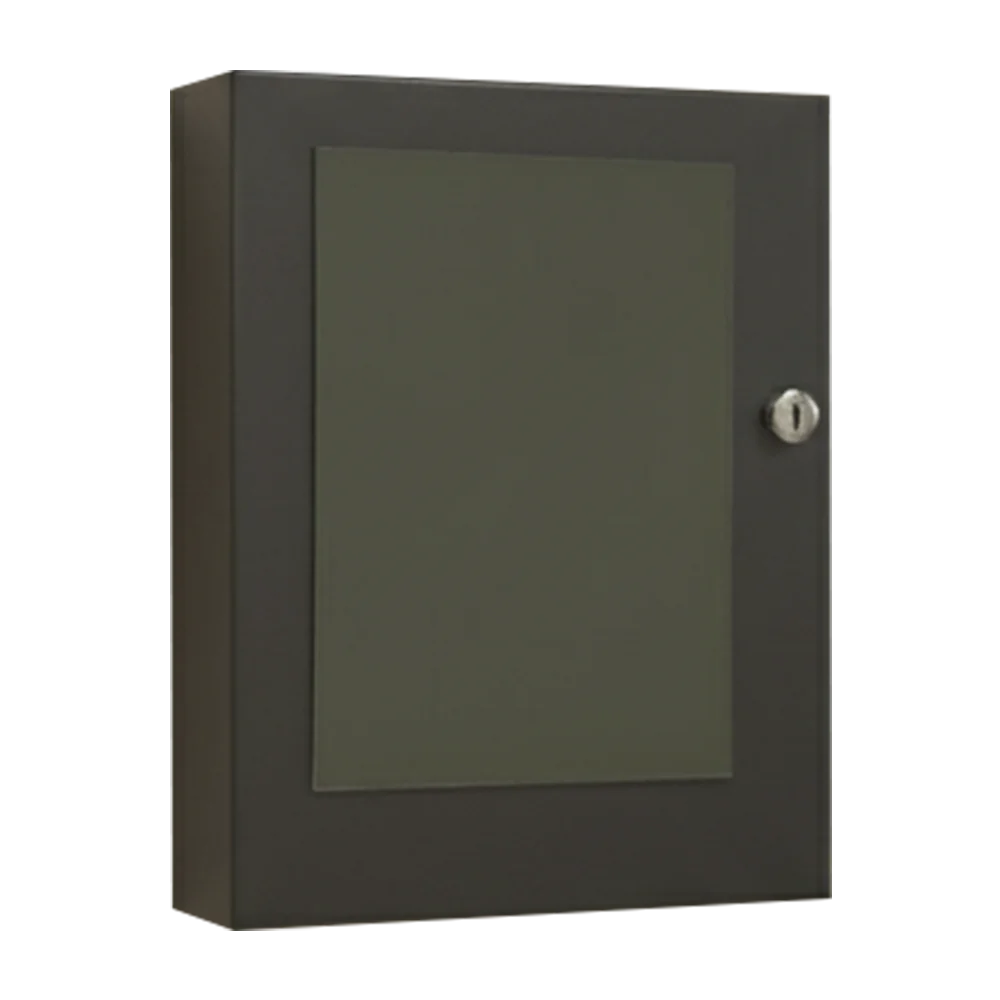 Wall-Mounted Lockable Wooden Cabinet