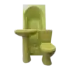 Lime Green Bathroom Sanitary Set 7 Piece