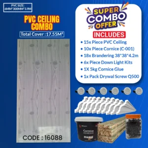 Pvc Ceiling Combo | 17.55M² | 16088