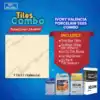 Cross Waves Ivory Floor Tile Combo
