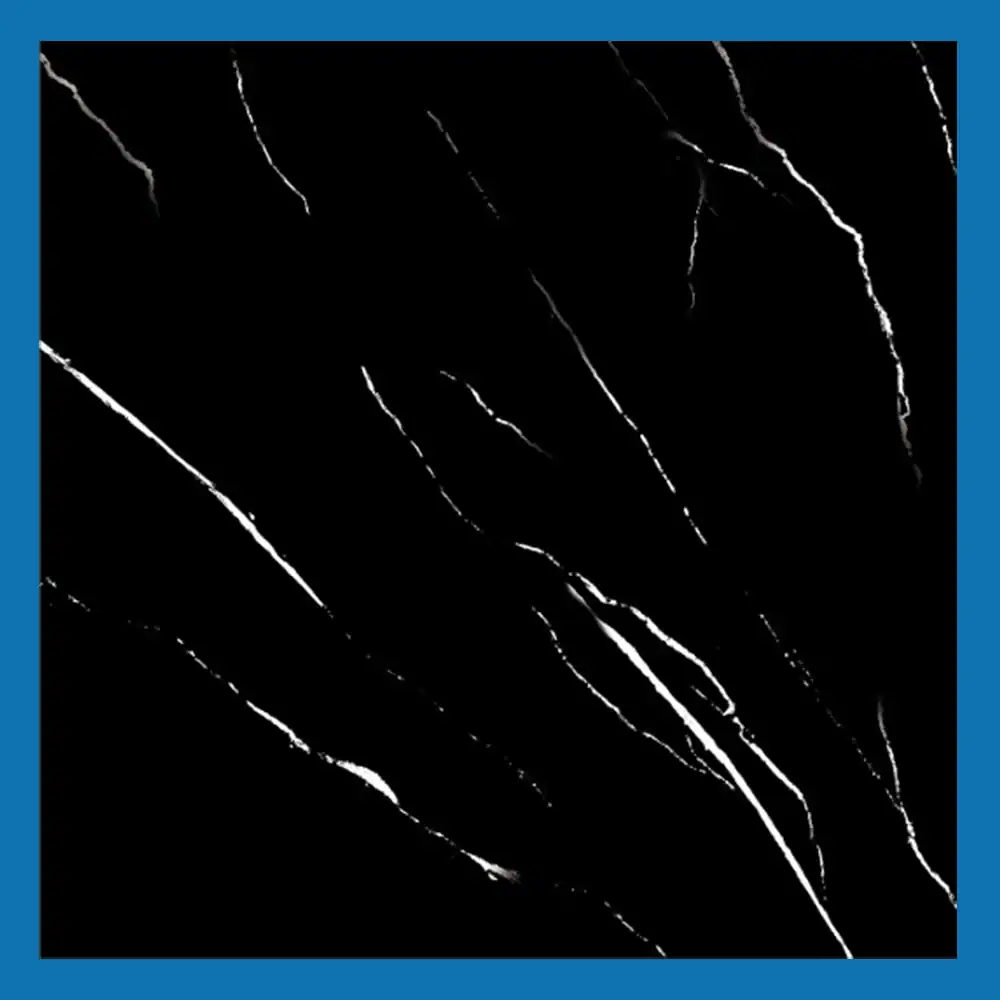 Black/White Glazed Porcelain Tile 600X600mm A-Grade (Mspb66106)