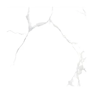Carrara White Floor Tiles - Glossy Polished Porcelain