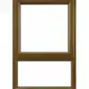 Brown Aluminium Window PT612 600MM × 1.2M with two fixed glass panels